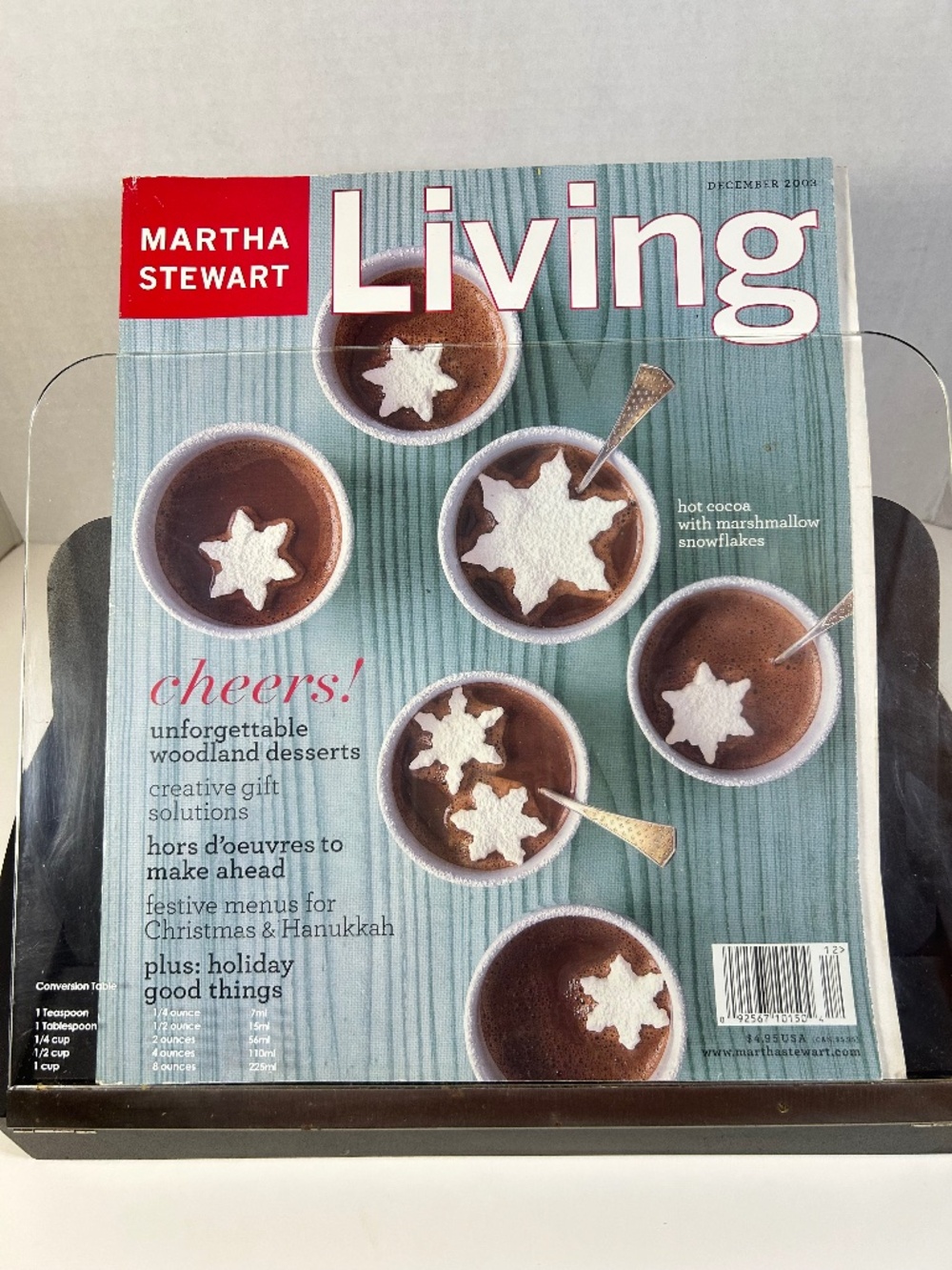 Martha Stewart Living Magazine December 2003 Christmas Holiday Issue